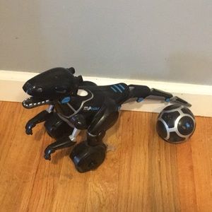 MiPosaur robot dinosaur with play ball